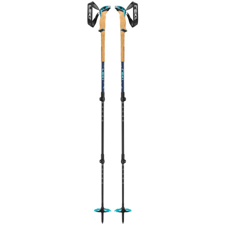 Skialp-Stöcke Leki Bernina Lite 3 schwarz/blau denimblue-darkblue-mint