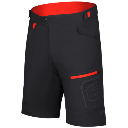 Herren-Radhose Etape Freedom 3.0 schwarz/rot černá/červená