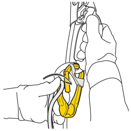 Karabiner Petzl Rollclip A Triact-Lock