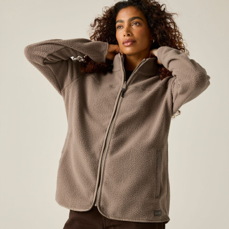 Damen-Sweatshirt Regatta Womens Frankie Borg Full Zip
