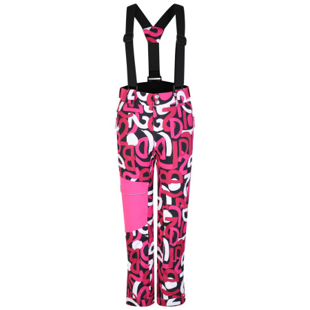 Kinderhose Dare 2b Pow Pant 2023 rosa Kids Pink Graffiti Print