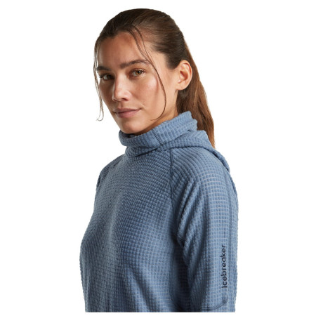 Damen-Sweatshirt Icebreaker Wom Mer 400 RealFleece Grid Pulover Hood