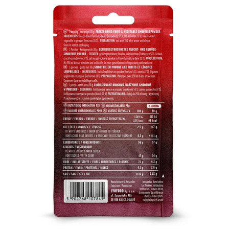 Getränk Lyo food Red Smoothie