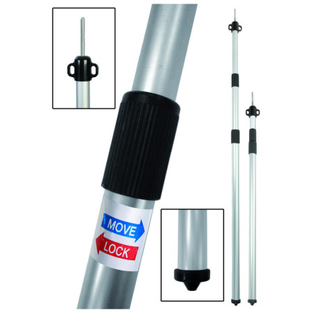 Teleskopische Zeltstange Bo-Camp Telescopic 100/260 cm