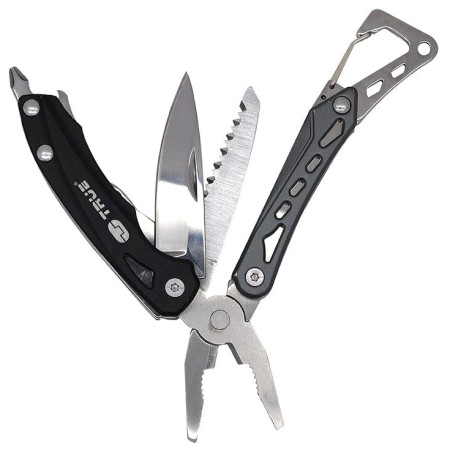 Multitool True Utility Seven TU 180 schwarz/silber