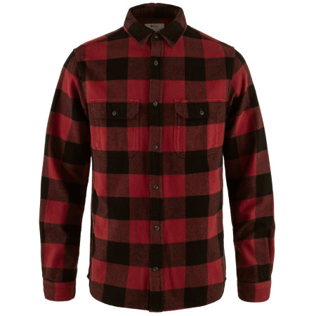 Herrenhemd Fjällräven Övik Heavy Flannel Shirt M rot/schwarz Red-Black