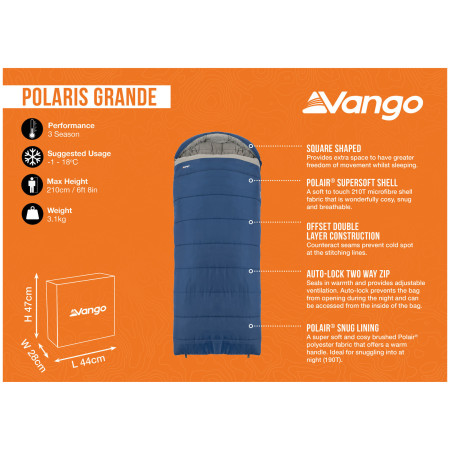 Schlafsack Vango Polaris Grande