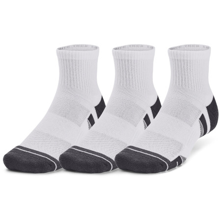 Socken-Set Under Armour Performance Tech 3pk Qtr weiß White / White / Jet Gray