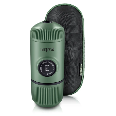 Reise-Kaffeemaschine Wacaco Nanopresso s cestovním pouzdrem grün green