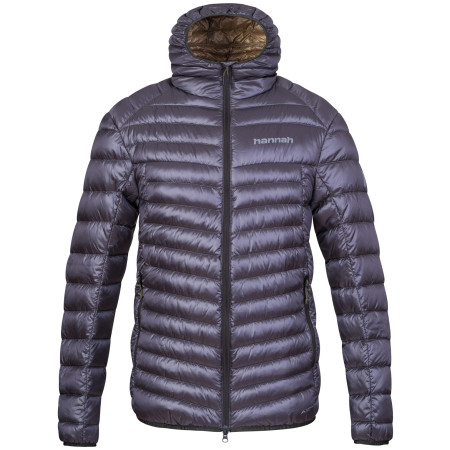 Herren-Daunenjacke Hannah Arden grau/schwarz asphalt stripe II