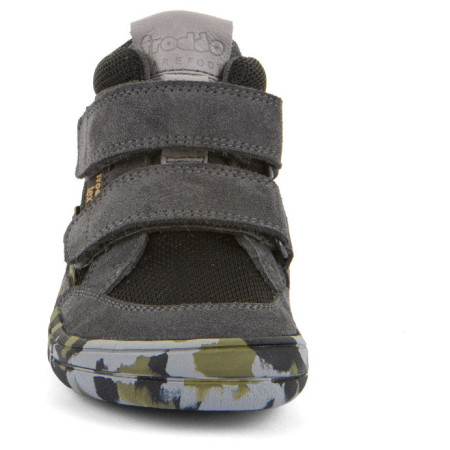 Kinder-Barfußschuhe für das ganze Jahr Frodo Barefoot Tex Fun Autumn Grey/Black
