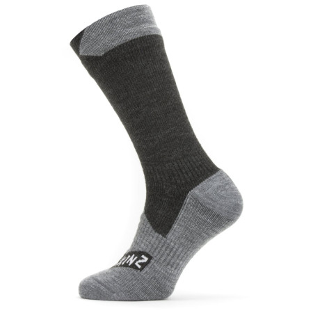 Wasserdichte Socken SealSkinz Raynham schwarz/grau Black/Grey Marl