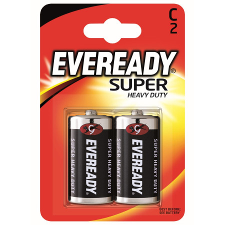 Batterie Energizer Eveready Super-Einzelzelle C schwarz