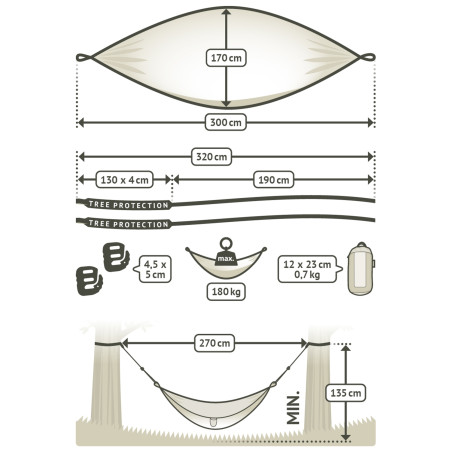 Hängematte La Siesta Colibri 3.0 Single