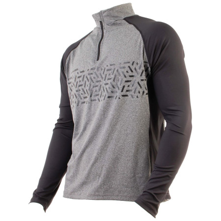 Herren Radtrikot Axon Nippon Lang schwarz/grau