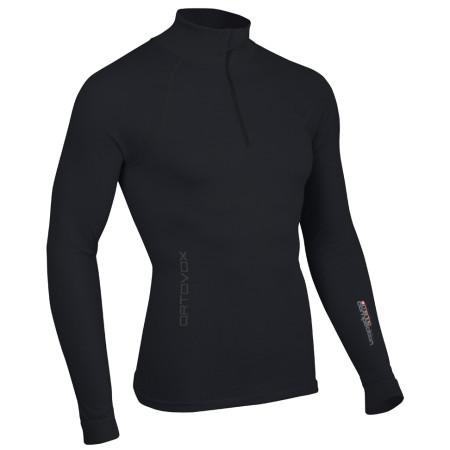 Herren-T-Shirt Ortovox Merino Competition Long Sleeve schwarz BlackRaven