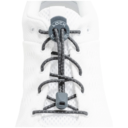 Schnürsenkel Lock Laces Original dunkelgrau Reflective Storm Gray
