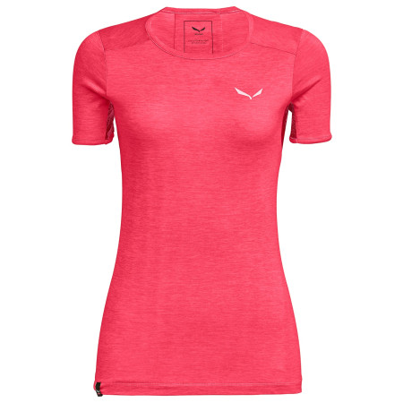 Damen-T-Shirt Salewa Puez Graphic 2 Dry W S/S Tee rosa 1535 rouge red melange