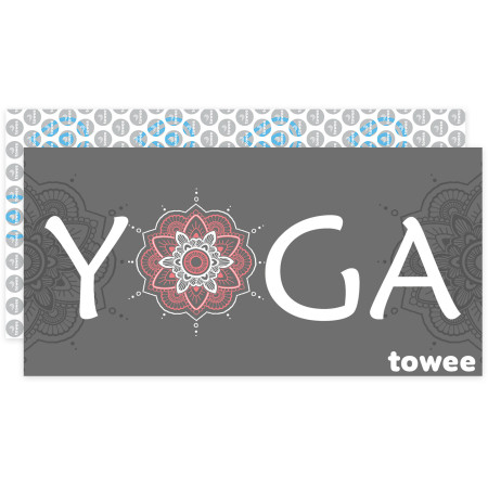 Schnelltrocknendes Handtuch Towee Namasté 80 x 160 cm grau Nasty