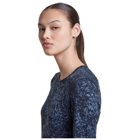 Damen-Funktionsshirt Icebreaker Women M 200 Oasis LS Crewe Moss BloomAOP