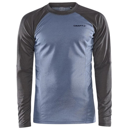Herren-Funktionsshirt Craft Core Warm Baselayer Ls grau/blau Granite-Flow