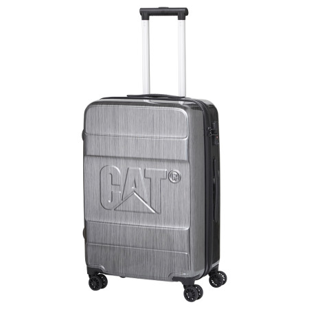 Koffer auf Rollen Caterpillar Cargo L silber Brushed Silver