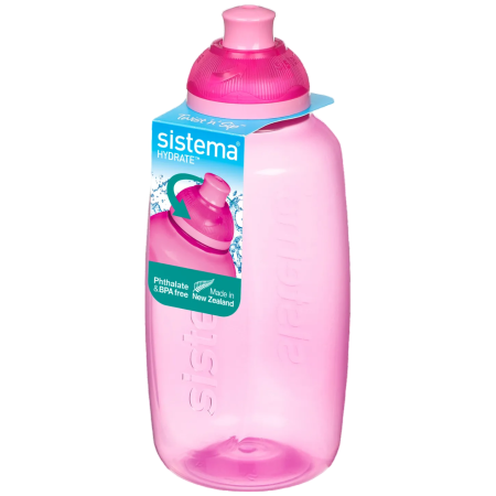 Flasche Sistema Squeeze Twist ‘n’ Sip 380 ml rosa