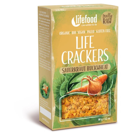 Kräcker Lifefood LIFE CRACKERS Zelňáky RAW BIO 90 g braun