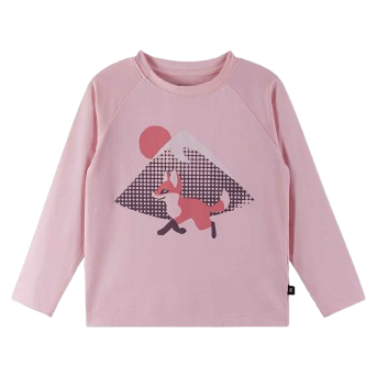Kinder-T-Shirt Reima Kouluun rosa Pale Rose