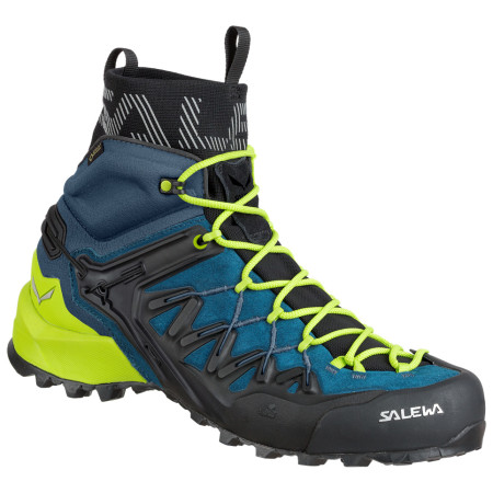 Herrenschuhe Salewa Ms Wildfire Edge Mid Gtx blau/gelb Poseidon/Cactus