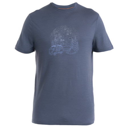 Herren-T-Shirt Icebreaker Men Merino 150 Tech Lite III SS Tee Van Camp grau Graphite