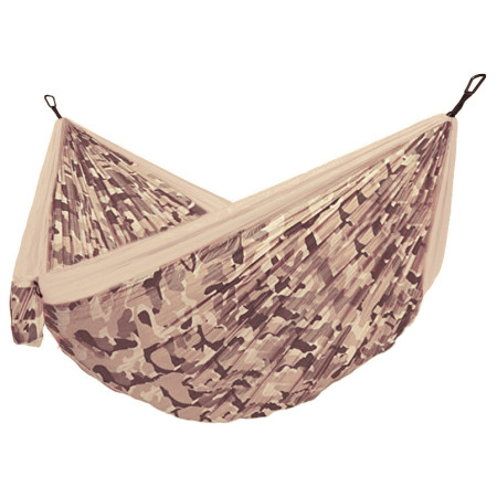 Hängematte Hamaka.eu Camping double hellbraun Sahara