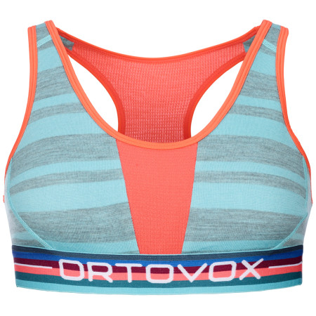 Sport-BH Ortovox 185 Rock'N'Wool Sport Top hellblau IceWaterfall