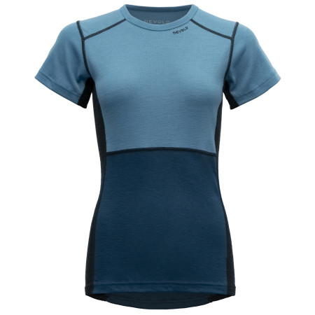 Damen-Funktionsshirt Devold Lauparen Merino 190 T-Shirt Wmn blau/dunkelgrau Moon/Ink/Flood