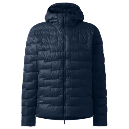 Herrenjacke Haglöfs ROC Flash Down hood dunkelblau Tarn Blue