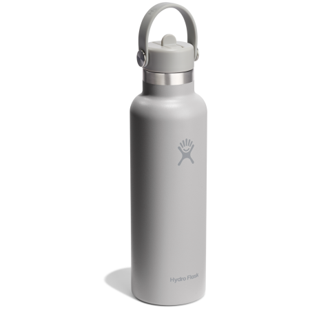 Thermokanne Hydro Flask Standard Flex Straw Cap 21 OZ grau birch