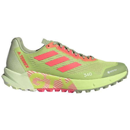 Herren Laufschuhe Adidas Terrex Agravic Flow pulse lime grün pulse lime