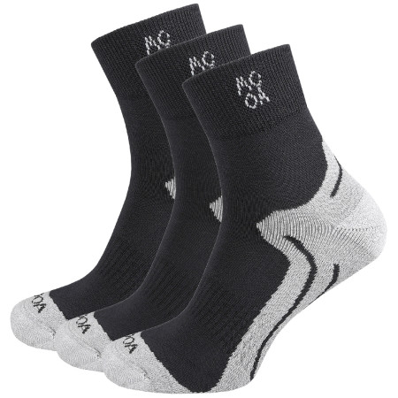 Socken MOOA Bamboo Active Mid 3-pack grau Grey/Grey