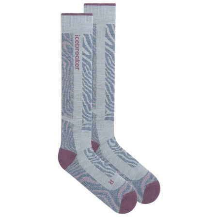 Damensocken Icebreaker W Mer Ski+ Medium OTC Mountain Contour