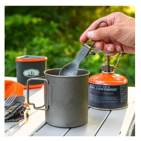 Besteckset GSI Outdoors Tekk Trio Folding Cutlery Set