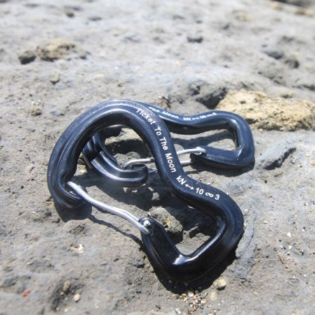 2er-Set Aluminium-Karabiner Ticket to the Moon 1000 kg