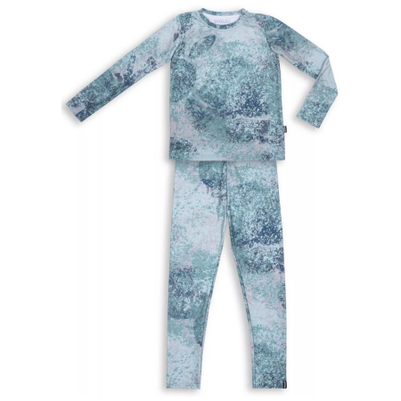 Kinder-T-Shirt Wouki Aiki Green marble
