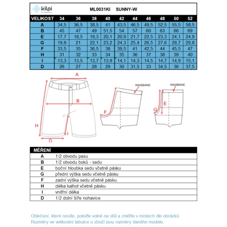 Damenshorts Kilpi Sunny-W