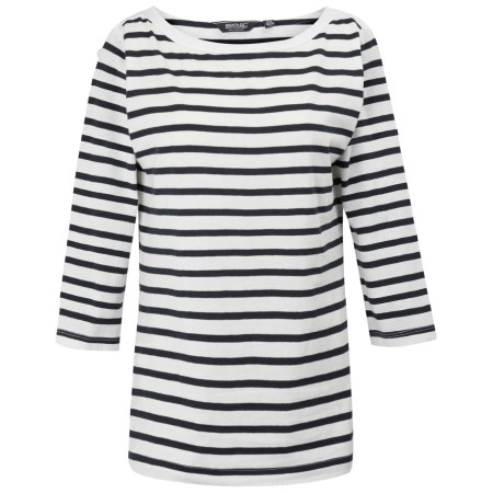 Damen-T-Shirt Regatta Bayletta Tee weiß/blau White/Navy