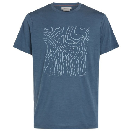 Herren-Funktionsshirt Icebreaker M 150 Tech Lite SS Tee Great Heights blau/grau Dawn