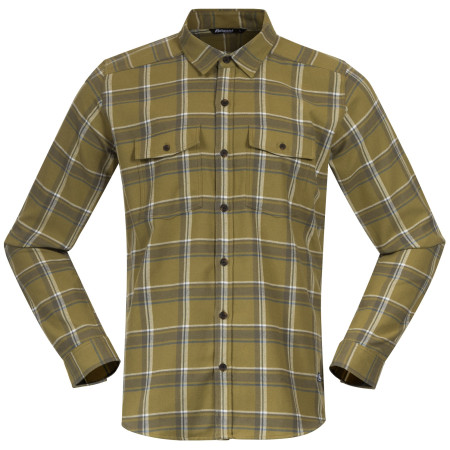 Herrenhemd Bergans Tovdal Shirt grün Olive Green/Dark Green Mud Check