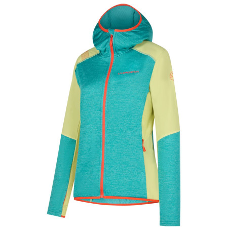 Damen Funktions-Sweatshirt La Sportiva Existence Hoody W blau/grün Lagoon/Green Banana