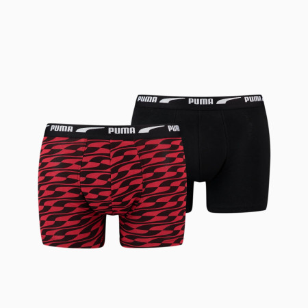 Herren-Boxershorts Puma Men Formstrip Boxer 2P rot red