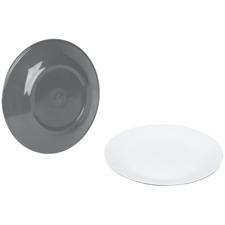 Teller-Set Bo-Camp Breakfast plate Two tone - 4 Stk grau Grey