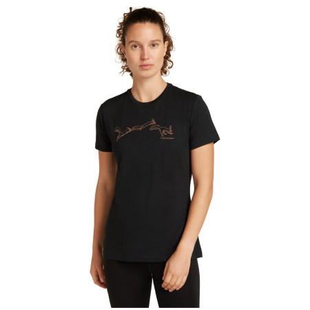 Damen-T-Shirt Icebreaker W Mer 150 Tech Lite SS Tee Airbourne Squ